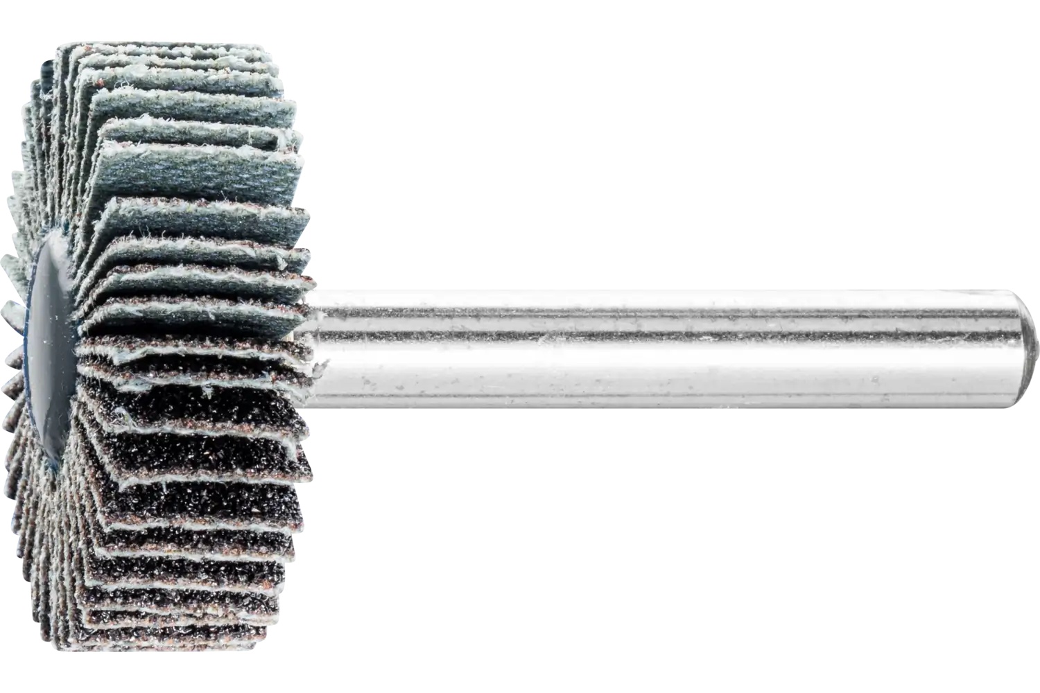 Picture of Pferd Mounted Flap Wheel, 1" X 1/2, 80 Grit, 1/4" Shank, Silicon Carbide